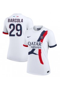 Paris Saint-Germain Bradley Barcola #29 Fotballdrakt Borte Klær Dame 2024-25 Korte ermer